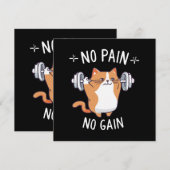 Invitation Construisons du Muscle ! C'est l'heure de la gym ! (Devant / Derrière)