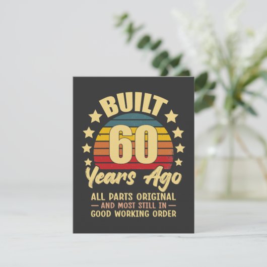 Invitation Construit il y a 60 ans Toutes les pièces d'origin (Debout devant)