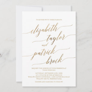 Invitation (Contactez-Moi Pour Personnaliser) Élégant Mariage