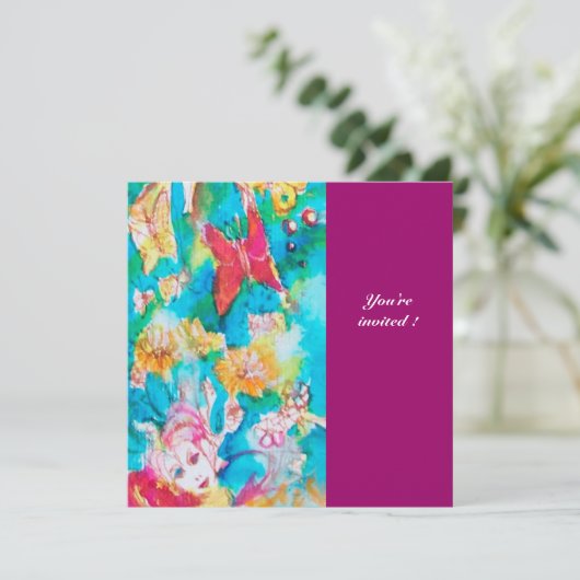 INVITATION CONTE DE FÉE AU RAISIN 2 (Debout devant)