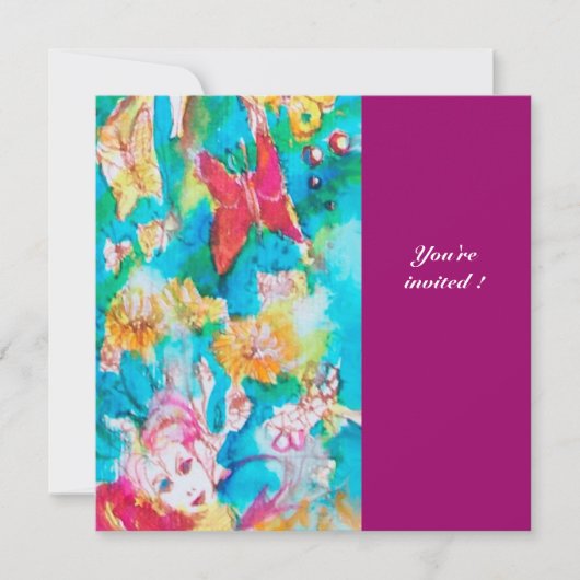 INVITATION CONTE DE FÉE AU RAISIN 2 (Devant)