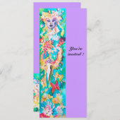 INVITATION CONTE DE FÉE AU RAISIN 5 (Devant / Derrière)