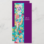 INVITATION CONTE DE FÉE AU RAISIN 9 (Devant / Derrière)