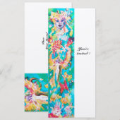 Invitation CONTE DE FÉE DE LA GRAPE 8 métallisé or (Devant / Derrière)