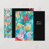 Invitation CONTE DE FÉE DE RAISIN 2 noir (Devant / Derrière)