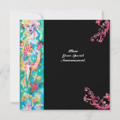 Invitation CONTE DE FÉE DE RAISIN 2 noir (Dos)