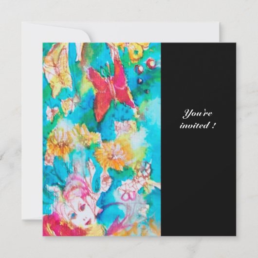 Invitation CONTE DE FÉE DE RAISIN 2 noir (Devant)