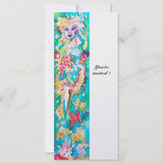 Invitation CONTE DE FÉE DE RAISIN 4 glace métallique (Devant)