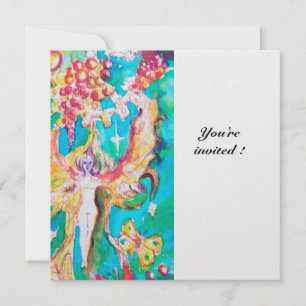 Invitation CONTE DE FÉE DE RAISIN métallisé givré