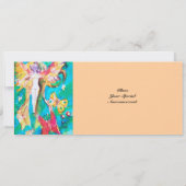 Invitation CONTE DE FÉE DU RAISIN rose bleu fuchsia blanc (Dos)