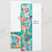 Invitation CONTE DE FÉE GRAPPE 4 champagne métallisé (Devant / Derrière)