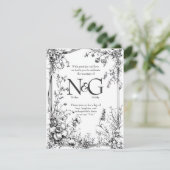 Invitation Conte de fées de livre d'images, dessiné à la main (Debout devant)