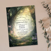 Invitation Conte de fées d'été Forêt enchantée Quinceañera