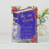 Invitation Conte de fées Glamour Beauty and the Beast (Debout devant)