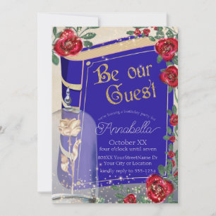 Invitation Conte de fées Glamour Beauty and the Beast