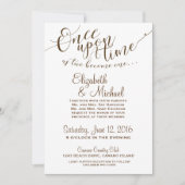 Invitation Conte de Fées Il était une Fois - Blanc (Devant)