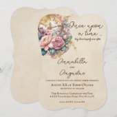 Invitation Conte de fées romantique vintage (Devant / Derrière)