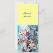 Invitation CONTE DE FÉES TURC ,rouge vif bleu blanc jaune (Devant)