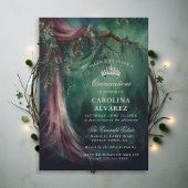Invitation Conte de la forêt enchantée Magique Quinceañera