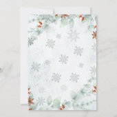 Invitation Conte de Noël à l'aquarelle (Dos)