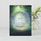 Invitation Conte fée d'été Baby shower forestier enchanté (Debout devant)