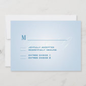Invitation Contemporain + bleu classe/turquoise (Dos)