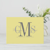 Invitation Contemporain + classe/jaune + gris (Debout devant)