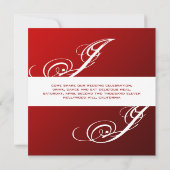 Invitation Contemporain + classe/rouge + noir (Dos)