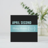 Invitation Contemporain + classe/turquoise+ noir (Debout devant)