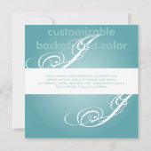 Invitation Contemporain + classe/turquoise+ noir (Dos)