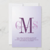 Invitation Contemporain + élégant/prune de PixDezines (Dos)