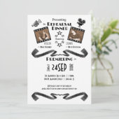 Invitation contemporaine de dîner de répétition de (Debout devant)