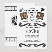 Invitation contemporaine de dîner de répétition de (Devant / Derrière)