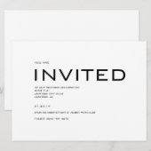 Invitation contemporaine de mise à jour de la date (Devant / Derrière)