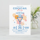 Invitation Contemporary Chic Business Company Cocktail Party (Debout devant)