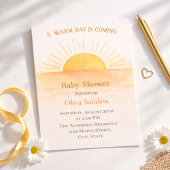 Invitation Contemporary Sunrise Aesthetic