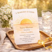 Invitation Contemporary Sunrise Aesthetic