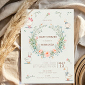 Invitation contes Baby shower Canard Beatrix Potter