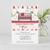 Invitation Contes de l'invitation de douche de livre de (Debout devant)