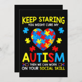 Invitation Continuez à regarder, vous pourriez guérir mon aut (Devant / Derrière)