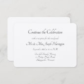 Invitation Continuez la réception de célébration plus tard da (Devant / Derrière)