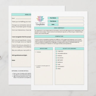 Invitation Contrat d'Âme Accompli Fête de Divorce Moderne Ten