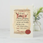 Invitation Contrat de cambriolage (Debout devant)