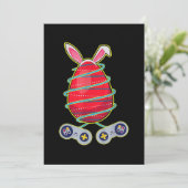 Invitation Contrôleur de jeu d'oeufs amusant Pâques (Debout devant)