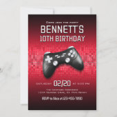 Invitation Contrôleur de jeu vidéo Anniversaire (Devant)