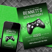 Invitation Contrôleur de jeu vidéo Anniversaire