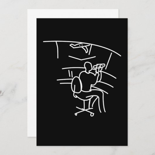 Invitation Contrôleur de la circulation aérienne Carrières Li (Devant / Derrière)