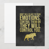 Invitation Contrôlez vos émotions d'investisseur (Devant / Derrière)