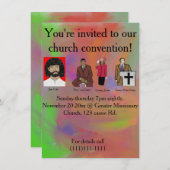 Invitation Convention de l'Église (Devant / Derrière)