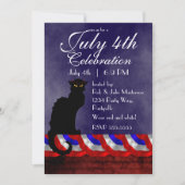 Invitation Conversation Noir et le 4 juillet (Devant)